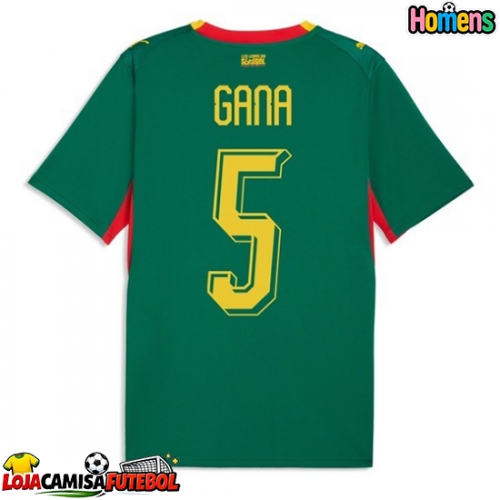 Camisa de Futebol Senegal Idrissa Gueye #5 Equipamento Secundário Mundo 2026 Manga Curta